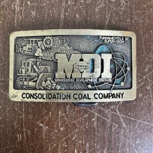 Conso‎ MDI Management Development Institute Consolidation Coal Co Belt Buckle